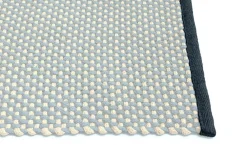3 Colour Rug-W140 x L200-Soft turquoise>Hay Discount