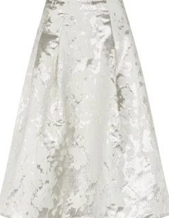 Dame Stine Goya 2461 Metallic Woven jacquard, Voluminous Midi Skirt