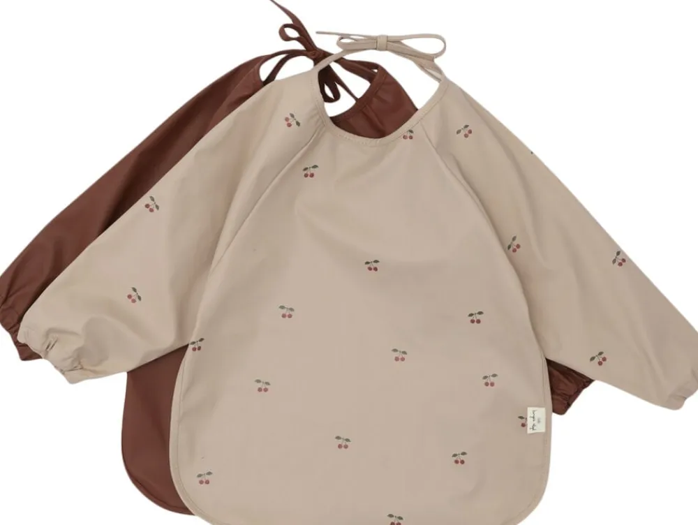 Børn Konges Sløjd 2 PACK DINNER BIB LONG SLEEVE