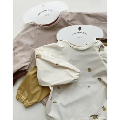 Børn Konges Sløjd 2 PACK DINNER BIB LONG SLEEVE