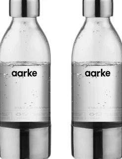 Aarke Kitchenware 2 pack PET Water Bottle 450ml, Po