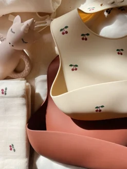 2 PACK SILICONE BIB>Konges Sløjd New