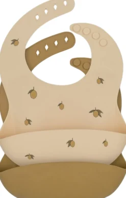 2 PACK SILICONE BIB>Konges Sløjd