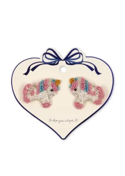 Konges Sløjd 2 PACK UNICORN BEADED HAIR CLIPS P10101 Discount