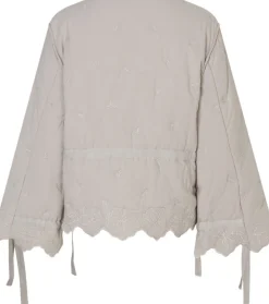 Stine Goya 2388 Quilted Cotton, Gathered Tie Jacket Wild quilted flowers Best