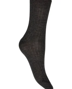 Punto Blanco 100% ribbed wool socks Grey