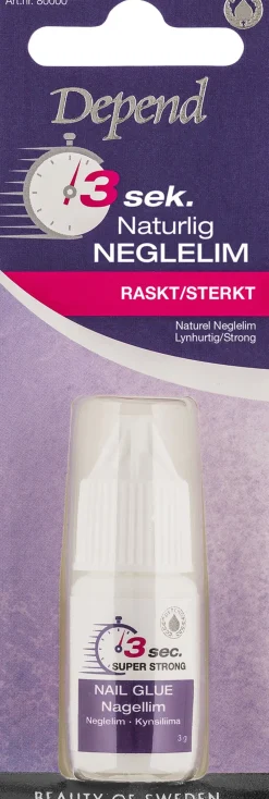 Depend 3 Sek. Naturellt Nagellim NO/DK