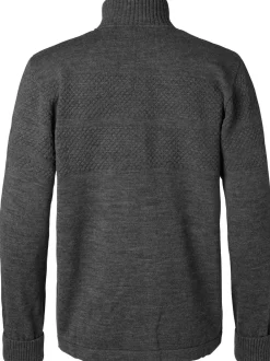 Mads Nørgaard - Copenhagen 100% Wool Klemens Zip cardigan M&oslash;rkegrå Hot