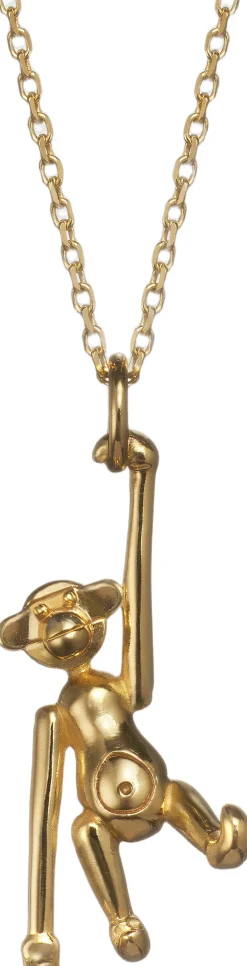 Dame Kay Bojesen Jewelry Aben i 18 karat forgyldt sølv uden kæde