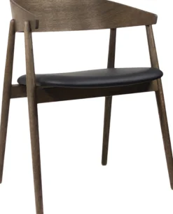 Andersen - Furniture AC2 armchair, Smoked oak, Leather Black