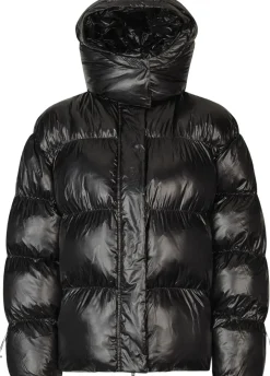 Oval Square Active Hood Jacket Black Outlet