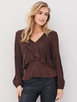 NÜ Denmark Adina Blouse Cappuccino New
