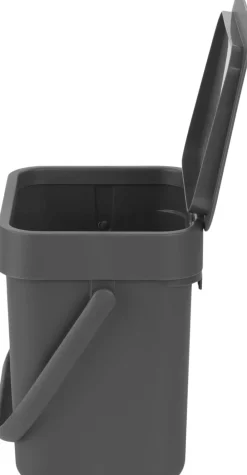 Affaldsspand m/låg sort. kon. 3 ltr><noscript><img width=