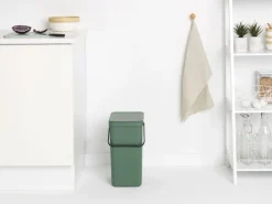 Brabantia Affaldsspand m/låg sort. kon. 16 lt