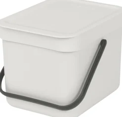 Brabantia Affaldsspand m/låg sort. kon. 6 ltr