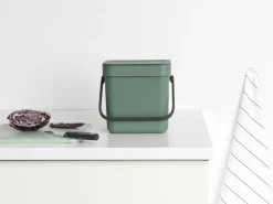 Brabantia Affaldsspand m/låg sort. kon. 3 ltr New