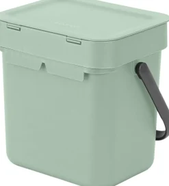 Affaldsspand m/låg sort. kon. 3 ltr>Brabantia Hot