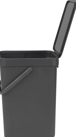 Brabantia Affaldsspand m/låg sort.kon. 12 ltr