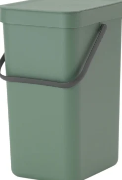 Affaldsspand m/låg sort.kon. 12 ltr>Brabantia Outlet