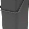 Affaldsspand m/låg sort.kon. 16 ltr>Brabantia Outlet