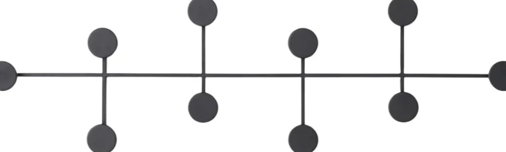 Audo Copenhagen Afteroom Coat Hanger, Large, Black Clearance