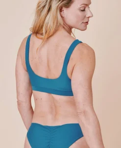 Cartel Copenhagen Agung sporty bikini top - Teal Hot