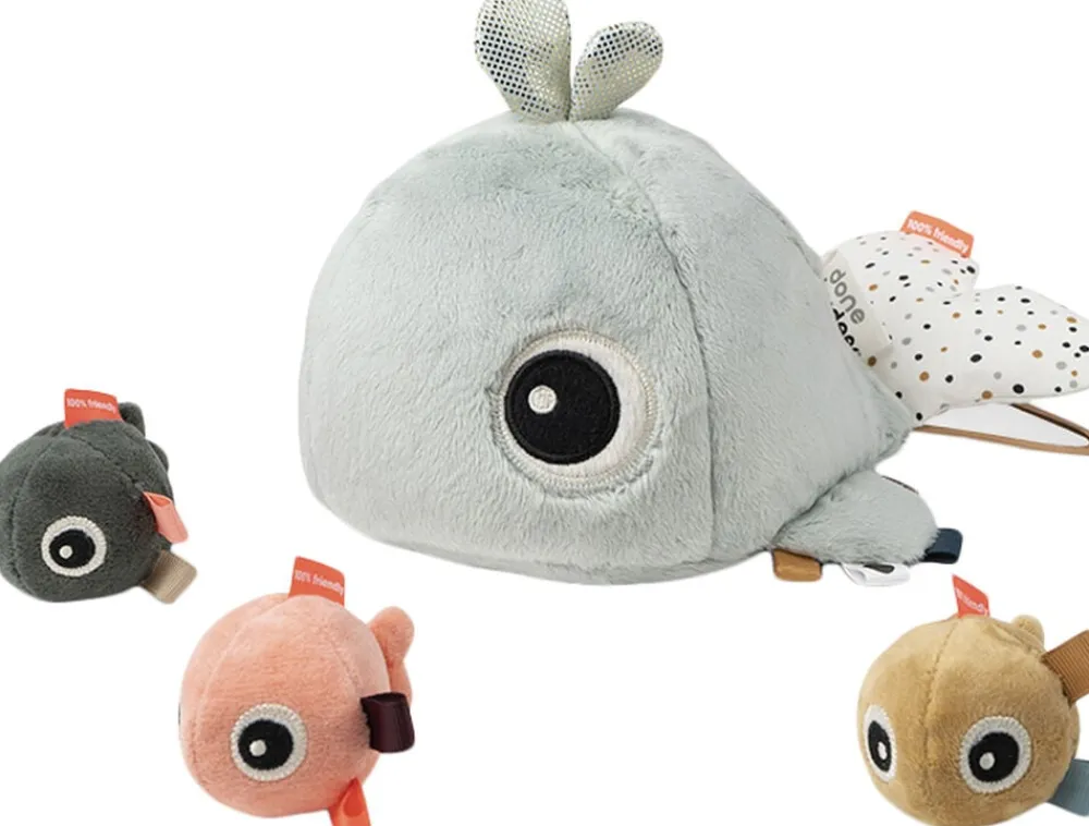 Done by Deer Aktivitetslegetøj Wally Blå Hot