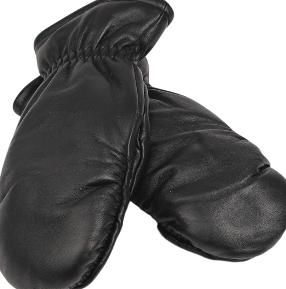 AMALFI - SOFT LEATHER MITTENS W/ TERRY FLEECE LINING>Lovelies New