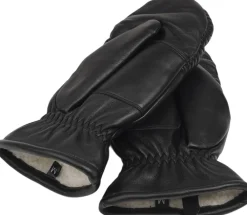 AMALFI - SOFT LEATHER MITTENS W/ TERRY FLEECE LINING><noscript><img width=