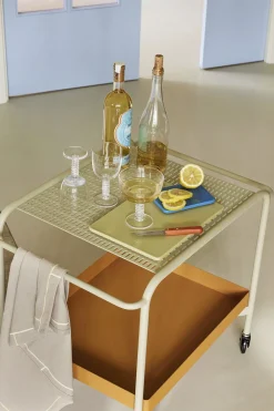 Hübsch Amare Bordskånere Small Blå/Orange sæt af 2