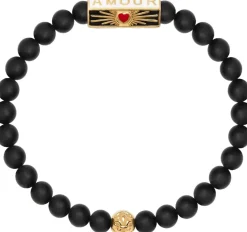Nialaya Amour Onyx Bracelet Black New