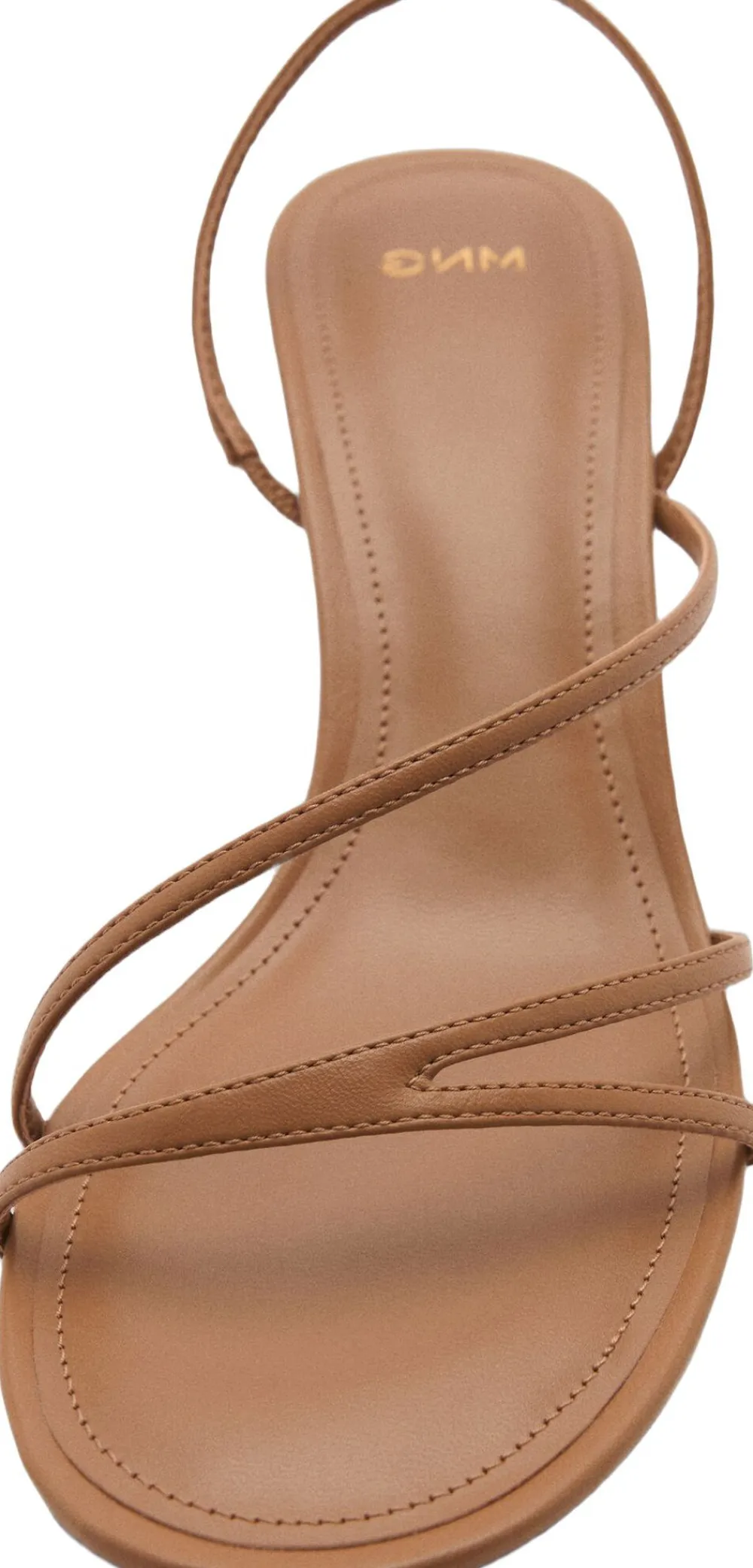 Dame MANGO Animal print strap heel sandal