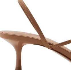 Dame MANGO Animal print strap heel sandal