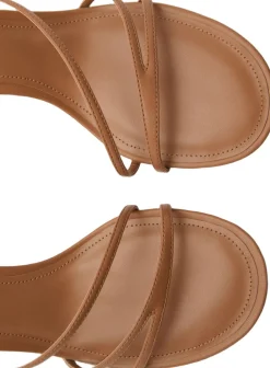 Dame MANGO Animal print strap heel sandal