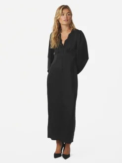 Anio Heavy Sateen Dress>Neo Noir Clearance