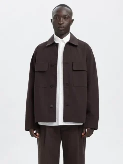 ANRHARKI PINSTRIPE OVERSHIRT><noscript><img width=