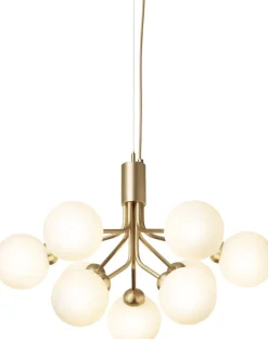 Nuura Apiales 9, brushed brass / opal