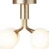 Nuura Apiales 6 Ceiling, brushed brass / opal