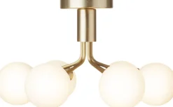 Nuura Apiales 6 Ceiling, brushed brass / opal