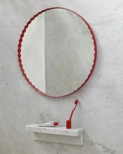 Arcs Mirror-Round-Red>Hay Best