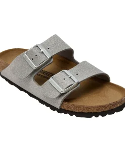 Birkenstock Arizona SYN Shiny glitter silver Sale