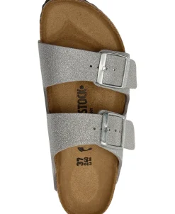 Birkenstock Arizona SYN Shiny glitter silver Sale