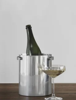 Arne Jacobsen champagne køler steel>Stelton New