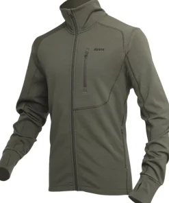 Asivik Adventure Mid uldfleece, herre Gr&oslash;n Hot