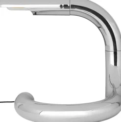 Gubi Aspide Table Lamp Base: Chrome