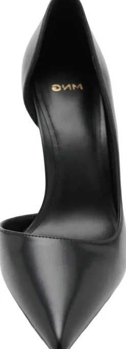 MANGO Asymmetrical heeled shoes Black Best