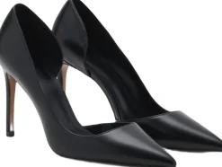 MANGO Asymmetrical heeled shoes Black Best