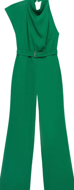 Asymmetrical long jumpsuit with bel><noscript><img width=