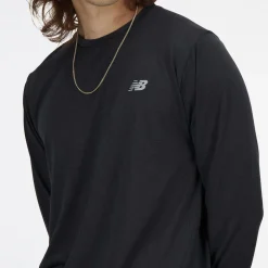 New Balance Athletics Langærmet T-shirt Sort Online