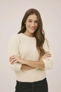 Magasin du Nord Collection Avelyn 6 Strikket bluse - GRS Star white Clearance